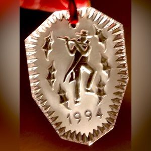 Waterford Crystal  1994 11 Pipers Piping Christmas Ornament 12 days of Christmas